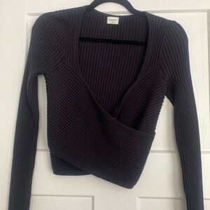 Abercrombie & Fitch LuxeLoft Slim Wrap Sweater